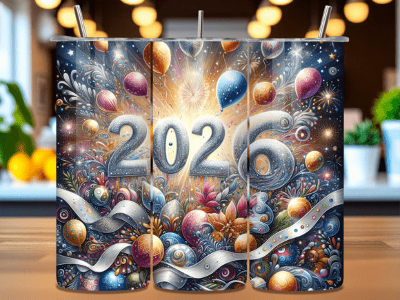 2026 New Year Celebration Tumbler Wrap