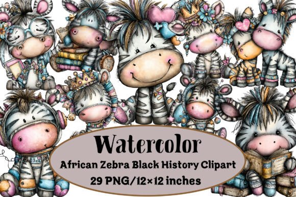 African Zebra Black History Clipart: A Unique Digital Asset for Modern Creators