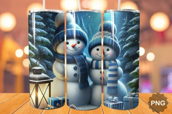 Blue Winter Snowman Tumbler Wrap: A Creative Solution for All Your Crafting Needs