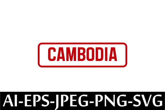 CAMBODIA Rubber Stamp Design Vector: A Modern Solution for Creative and Business Needs