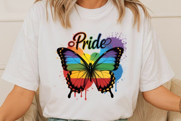 Celebrating Pride with a Colorful Butterfly
