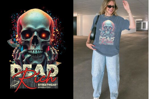 Dead Rich Skull Streetwear T-Shirt: A Bold Statement in Urban Fashion