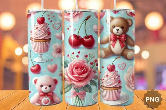 Elegant Valentines Day Tumbler Wrap 20oz