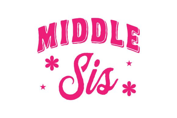 Free Middle Sis SVG & T-shirt Design