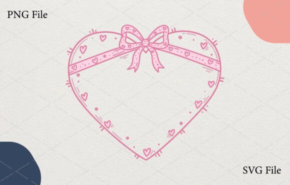 Hand-Drawn Valentine’s Ribbon Heart SVG: A Versatile Design for Romantic Projects