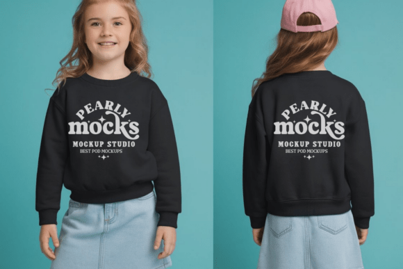 How to Use the Gildan 18000B Front and Back Kids Sweatshirt Mockup to Showcase Your Designs