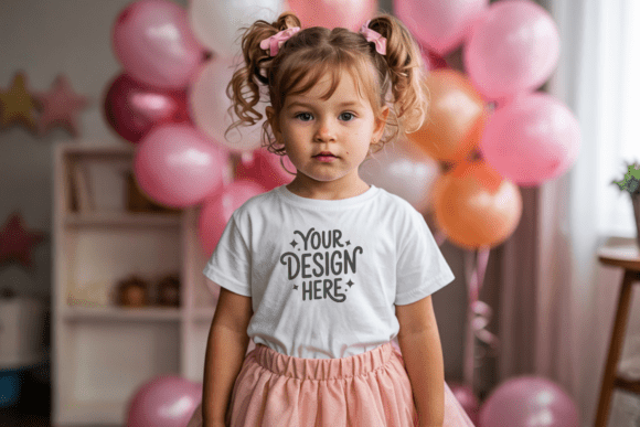 Kids Bella Canvas 3001T Tshirt Mockup 17