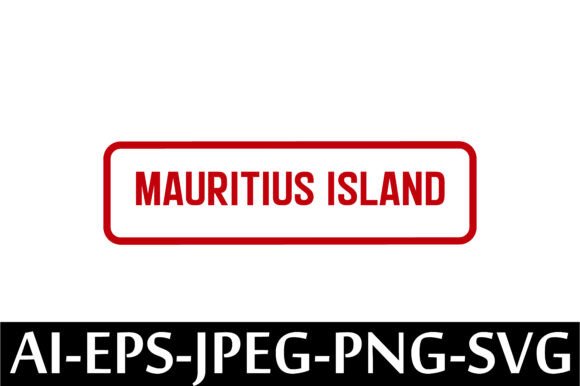 MAURITIUS ISLAND Rubber Stamp Design: A Versatile Digital Resource for Creative Professionals