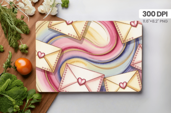 Valentine's Day Love Envelope Cutting Board: A Trendy Design for Kitchen Enthusiasts and Print-on-Demand Sellers
