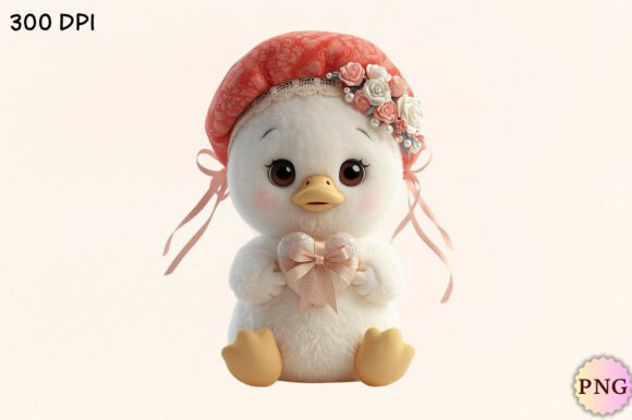 Whimsical Valentine Animal PNG Clipart