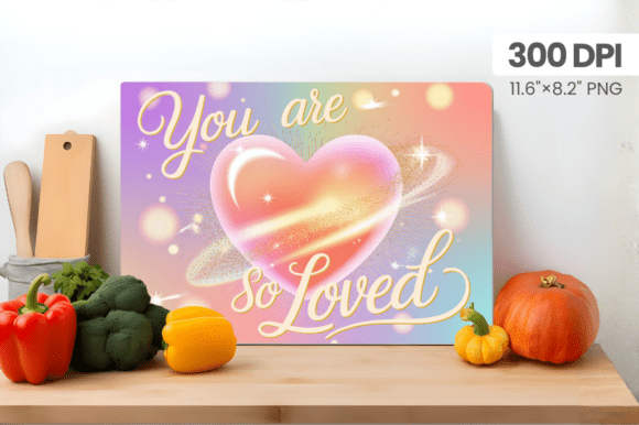 You Are so Loved Cutting Board PNG Subli: A Versatile Design for Modern Kitchens